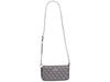 GUESS Kasinta Doppel-Reißverschlusstasche Braun Multi Crossbody,