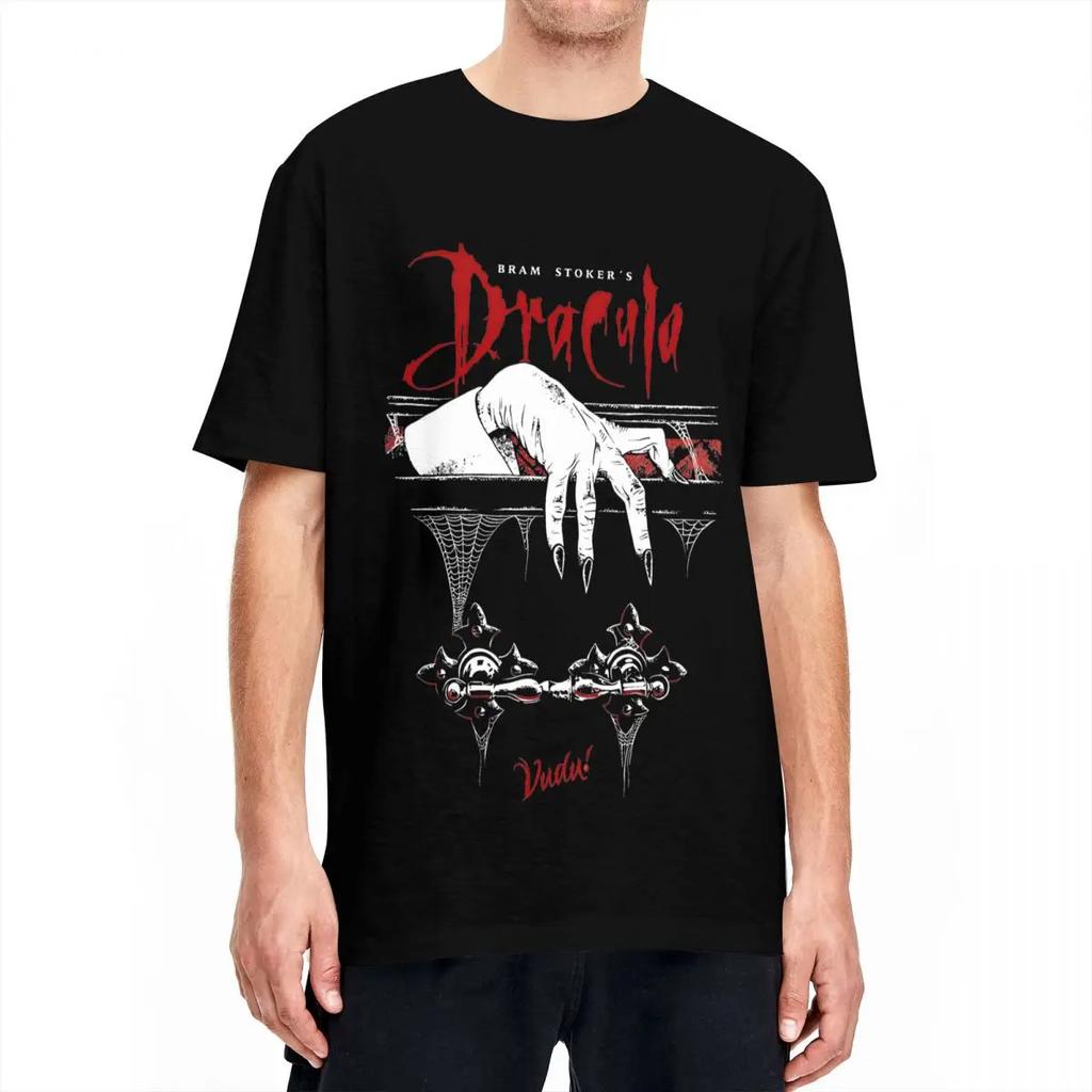 New Horror Elements Printed T-shirt 100% Cotton T-shirt Short Sleeve Men's Printed T-shirt Loose and Breathable Clothing