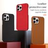 Luxury Lychee Genuine Leather Case for iPhone 13 Pro Max 13 Mini Shockproof Cowhide Back Cover Clearance Sale Premium Funda