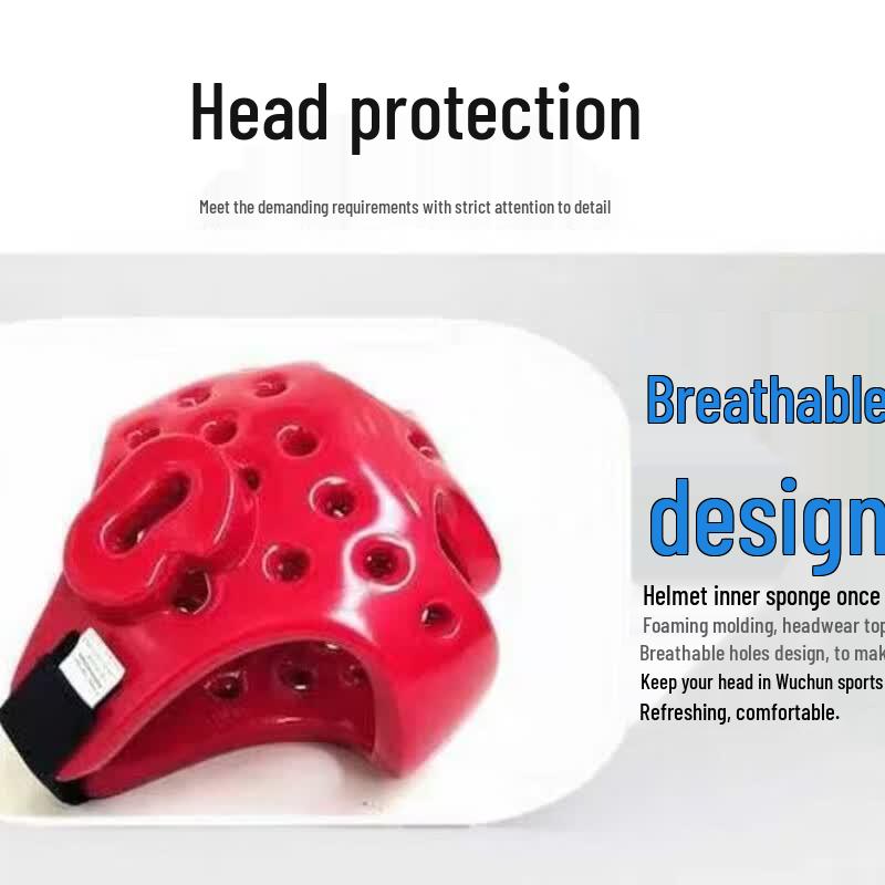 TLXT Taekwondo Head Protector with Detachable Face Mask S красный