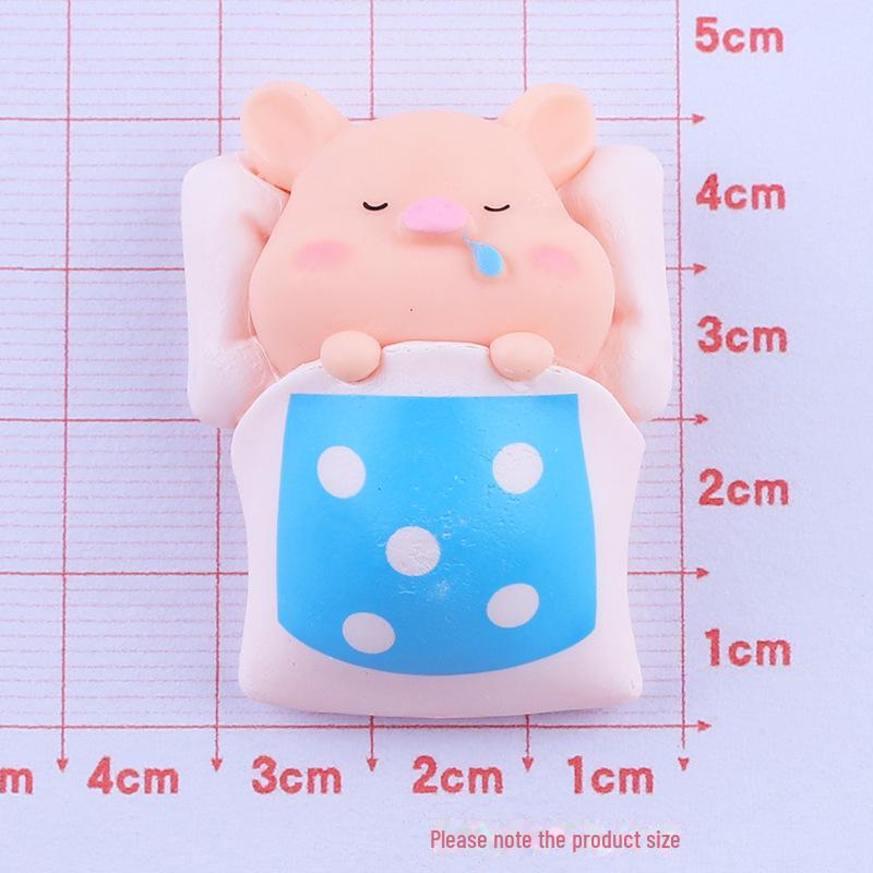 Dinosaur Piglet Doll DIY Resin Accessories: Cream Glue Mobile Phone Case & Fridge Magnet Materials