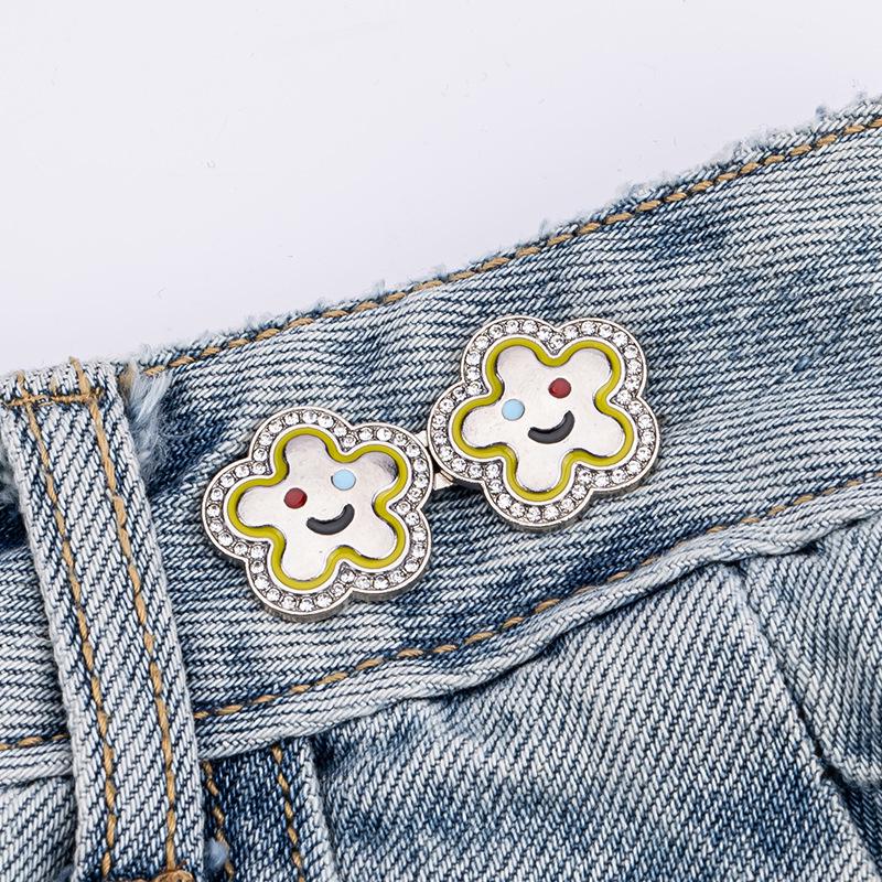 

Smiling Face Detachable Elastic Waist-Cinching Buckle for Jeans