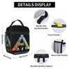 Ark Survival Evolved Black Insulated Lunch Bag for Women Children Portable Food Boxes Thermal Lunch Box Tote