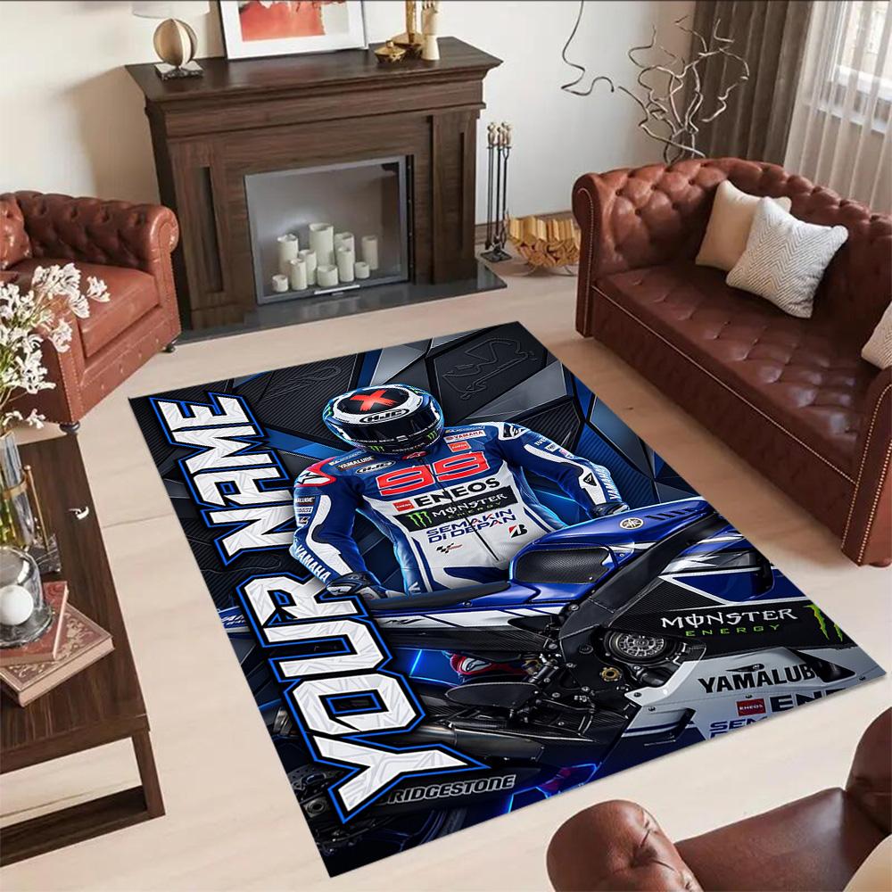 Jorge Lorenzo Customize Your Name Area Rug Design For Study Room Dining Room Foyer Entryway Antislip Rug Decorate Offices Spiritual Gift