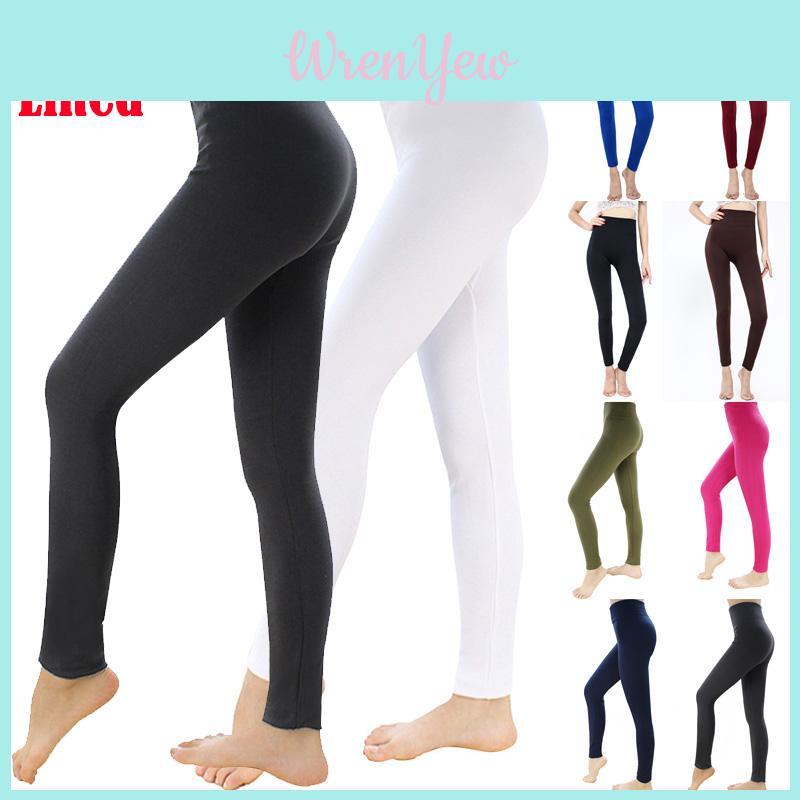 Fleece Lined Leggings For Women Winter Thermal Full Length High Waisted Supportive Pants