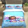 Moda Cartone Animato Carino G-Gabby Case delle Bambole Stampa Set Biancheria da Letto Copripiumino Piumone Letto Giovani Bambini Ragazza Ragazzi Regalo Lusso