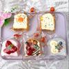 Lebensmittelechtes Silikon Doppelschicht Toast Squishy Spielzeug, Superweich Langsam Aufgehend Stressabbau für Erwachsene, Trendiges Spielzeug