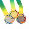 Metal Award Medals With Neck Ribbon Gold Silver Bronze Style For Sports Academics Or Any Competition Diameter