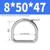 304 Stainless Steel D-Shaped Semi-Circular Buckle for Clothing, Luggage, Hat, DIY Accessories.