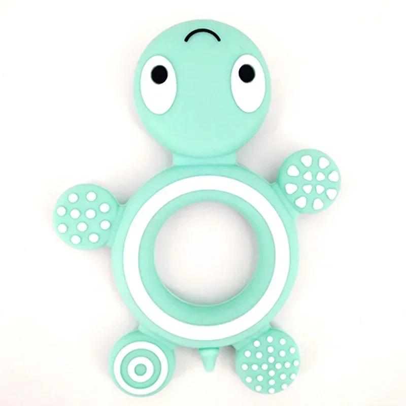 Silicone Baby Teethers Turtle 1PC Food Grade Tortoise Silicone Tiny Rod Children's Goods Nurse Gift Baby Teether Toys