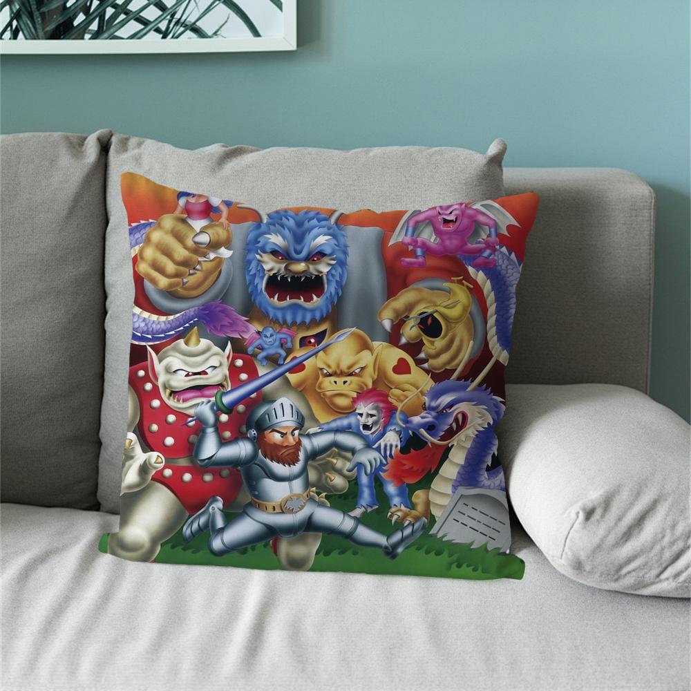 Goblins N' Ghosts Game Pillow Case For Sofa Bedside Table Bedroom Backrest Living Office Cushion Printed Square Multiple