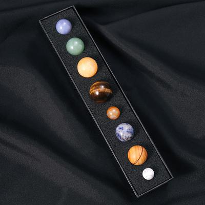 Acht Planeten Sonnensystem Astronomie Kugeln mit Aufbewahrungskoffer Feng Shui Ornament Wohnzimmer
