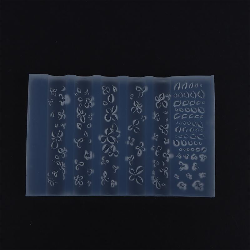 Ice Flower Rose Nail Art Mold Hand Carved Silicone Cute Nail Charm Casting Tool for DIY Manicure Beginners