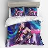 3D Digital Printing Animation Series Hatsune Quilt Cover Three-Piece Set Thickened