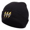 New Autumn and Winter Warm Cold Hat Casual Versatile Embroidery Lightning Tide Knitted Hat Men and Women Couple Wool Hat