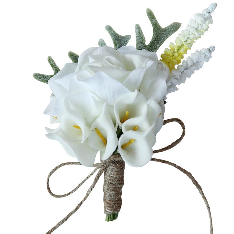 Fashion Groom Boutonniere Wedding Corsage Flower Pins Brooches Mens Lapel Pin Custom