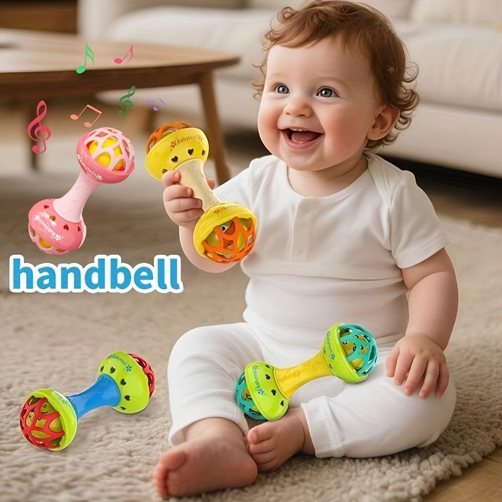 Baby-Doppelkopf-Klangspielzeug, in mehreren Farben erhältlich, hell und auffällig, von Babys geliebt, Weihnachtsgeschenk