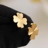 A Pair of Lucky Clover Earrings, Lightweight and Durable Design, Versatile Earrings for Daily Wear, Symbolizing Exquisite Earrings and Luck.