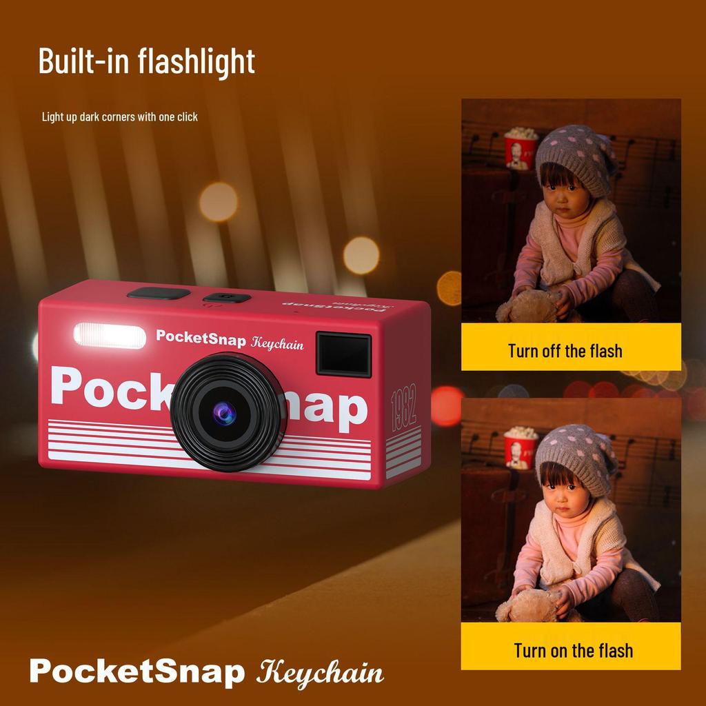 Portable Retro Mini CCD Camera for Students - Entry-Level Pocket Mirrorless Digital Camera