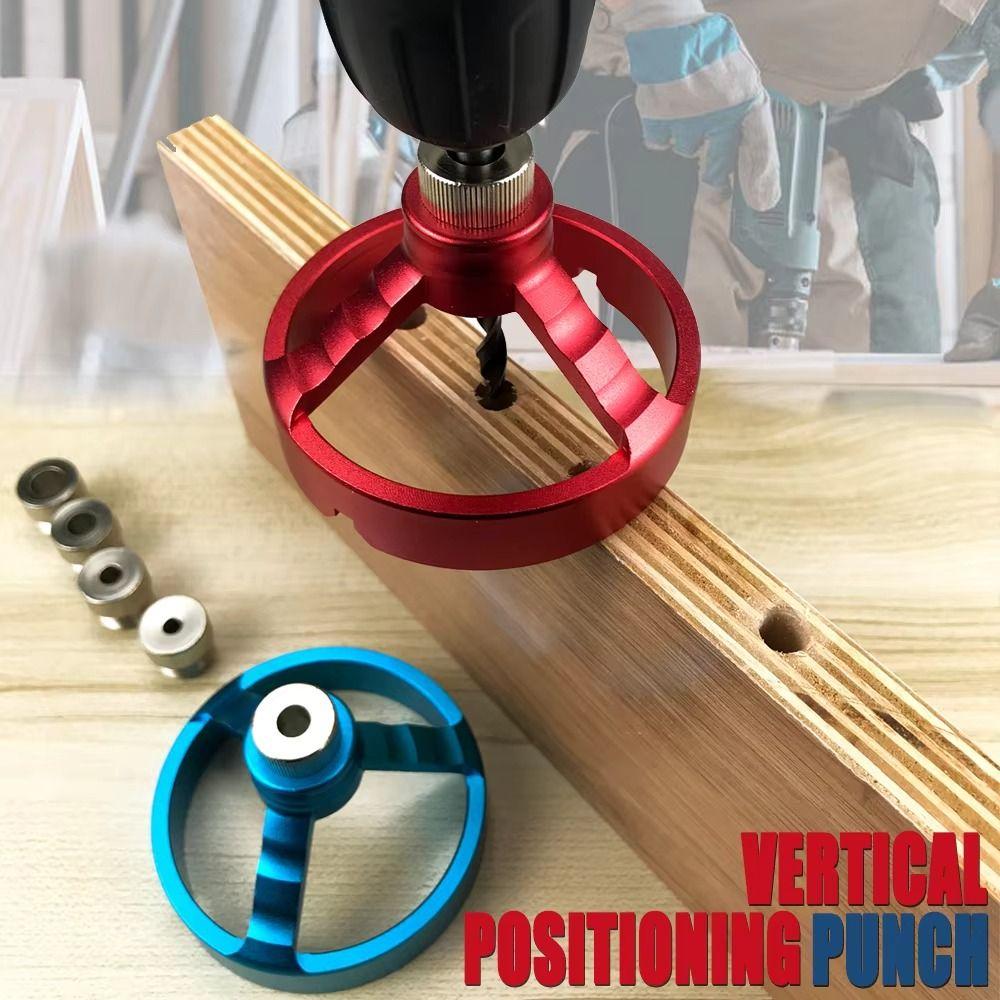 4-8mm Hole Puncher Locator Jig Straight Holes Vertical Drill Guide  Woodworking Tools