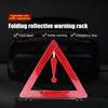 Car Tripod Folded Stop Sign Reflector Car Emergency Breakdown Warning Tool Triangle Red Reflective Safety Hazard Car Accessories