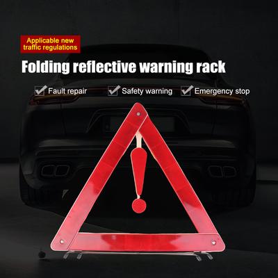 Bilstativ Foldet Stopskilt Reflektor Bil Nødsituation Nedbrud Advarselsværktøj Trekant Rød Reflekterende Sikkerhedsrisiko Biltilbehør