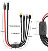 4-in-1 Solar Charging Cable: MC4, DC5521, XT60 Female, Anderson 30A