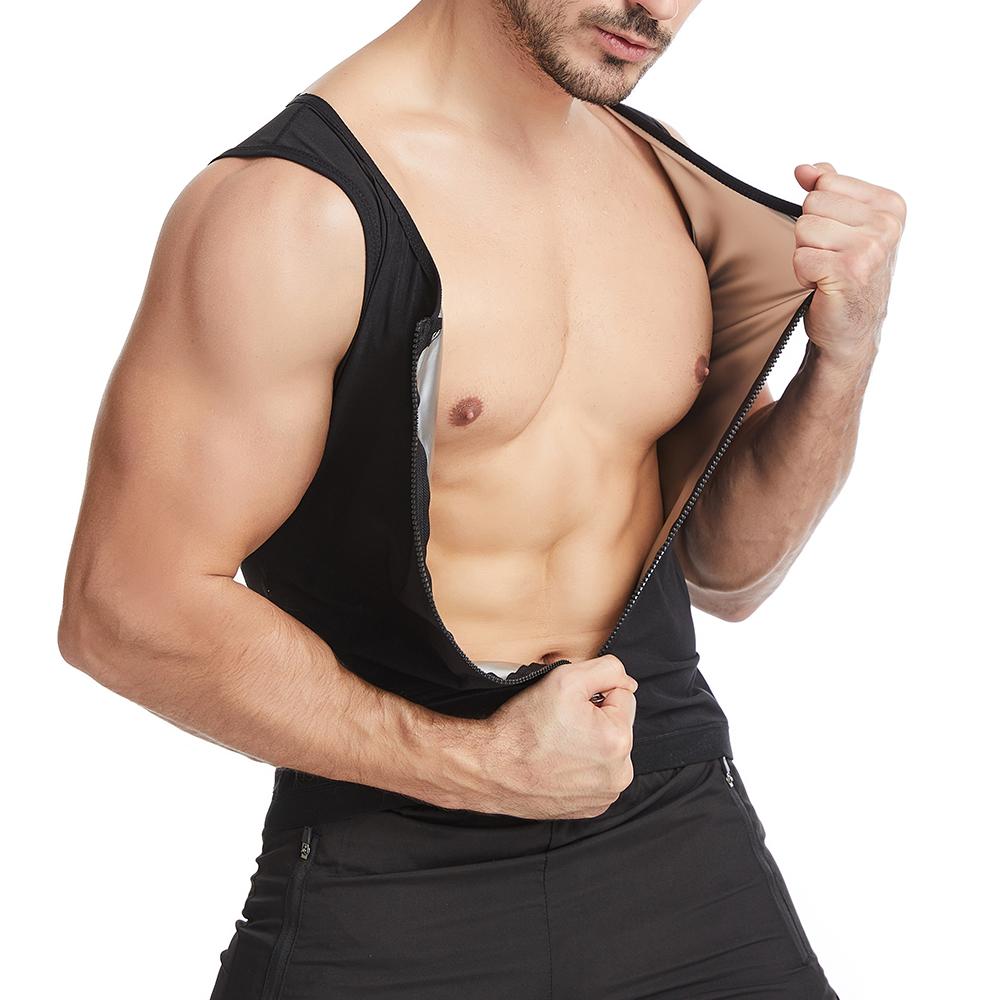 Bakerdani Tuta Da Sauna In Neoprene Per Uomo - Gilet Life Trainer Con Cintura Regolabile Per Dimagrimento E Body Shaping
