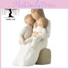 Charming Resin Mother And Baby Figurine For Home Bedroom Decorative Accent Gift