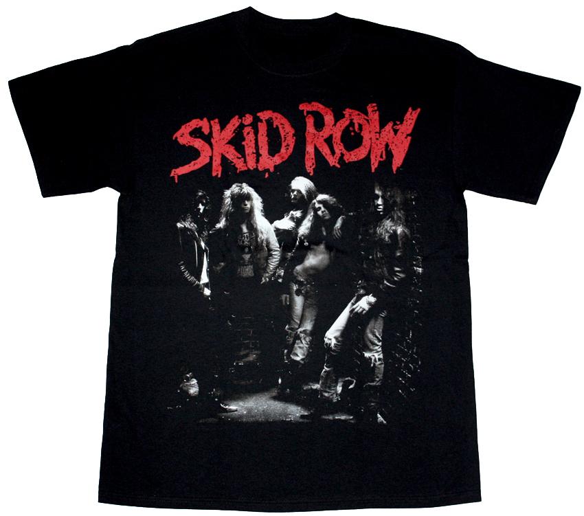 SKID ROW BAND BLACK T-SHIRT M
