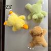 Soft Locker Magnet Plush Animal Fridge Decoration, Magnetic Stuffed Car Kitchen Ornament, Dog Frog Horse Duck Shape Refrigerator