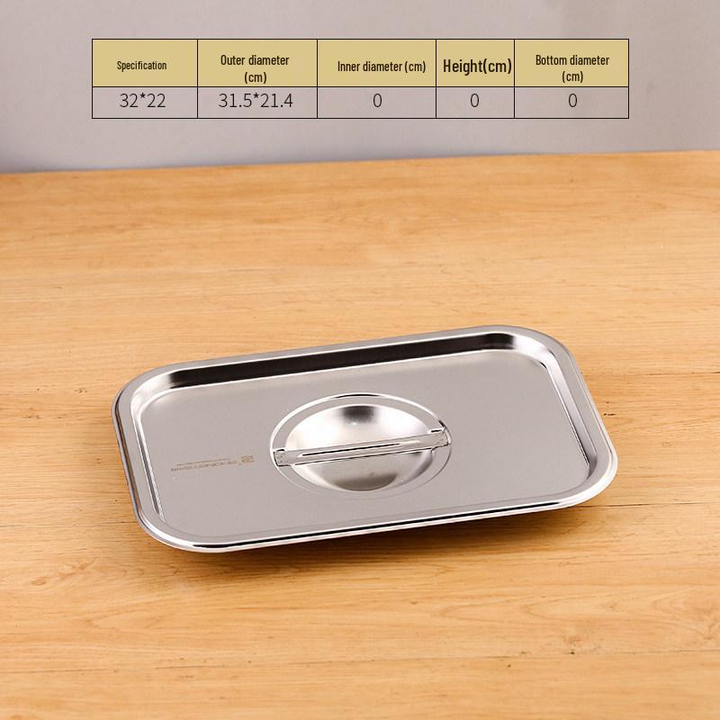 304 Stainless Steel Rectangular Steaming Tray, Buffet Basin, and Baking Plate
