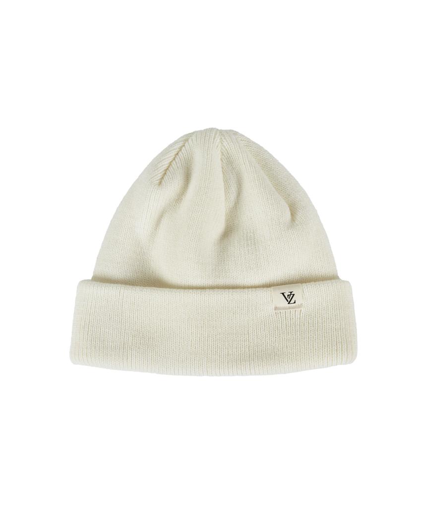 Bajal Monogram Label Beanie White