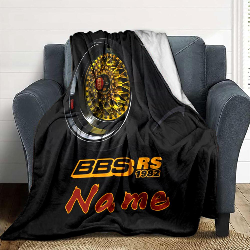 Bbs Rs 1982 Wheel Blanket With Customizable Name Soft And Comfortable Shawl Blanket For All Seasons Suitable For Home Travel Camping Office Decoration