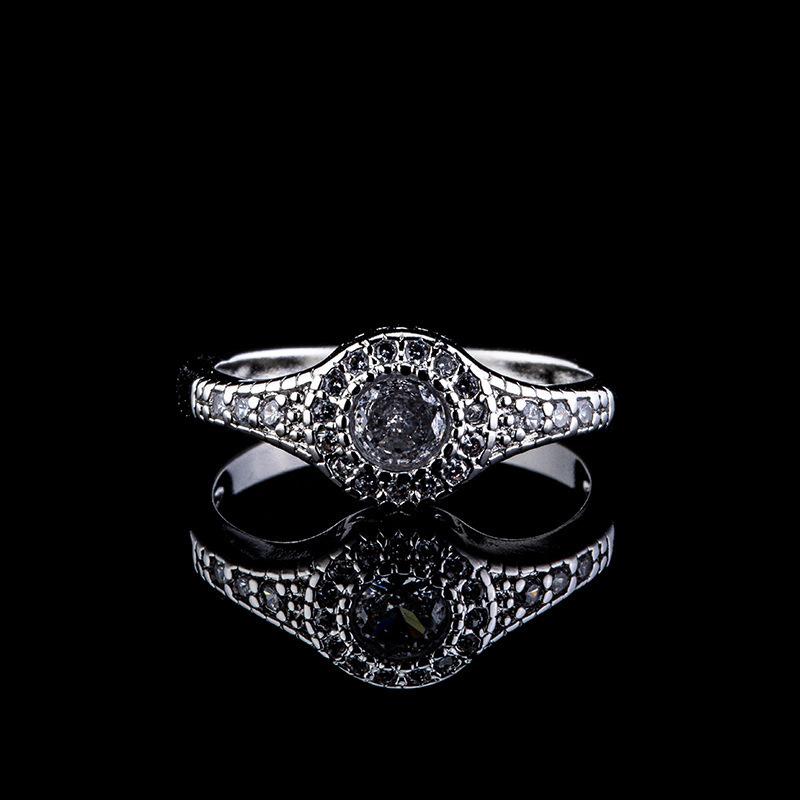 Imitation Mozzarella Diamond Ring For Women, Three-Piece Combination Light Luxury Couple Ring