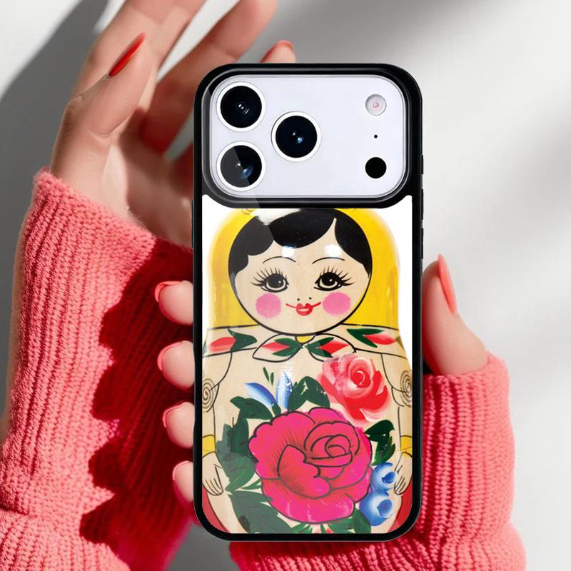 Cute Russian Dolls Matriochkas Phone Case for iPhone 17 16 15 14 13 Pro Max Back Cover for 12 11 Pro Coque