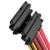 7+15Pin Satas Female Extension Cable For Hard Drive Ssds Enclosure Hot Plugs Capable Highly Speed Signal Stability Design