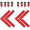 140mm Right Angle Woodworking Triangle Ruler & 120mm Clamping Combination Tool