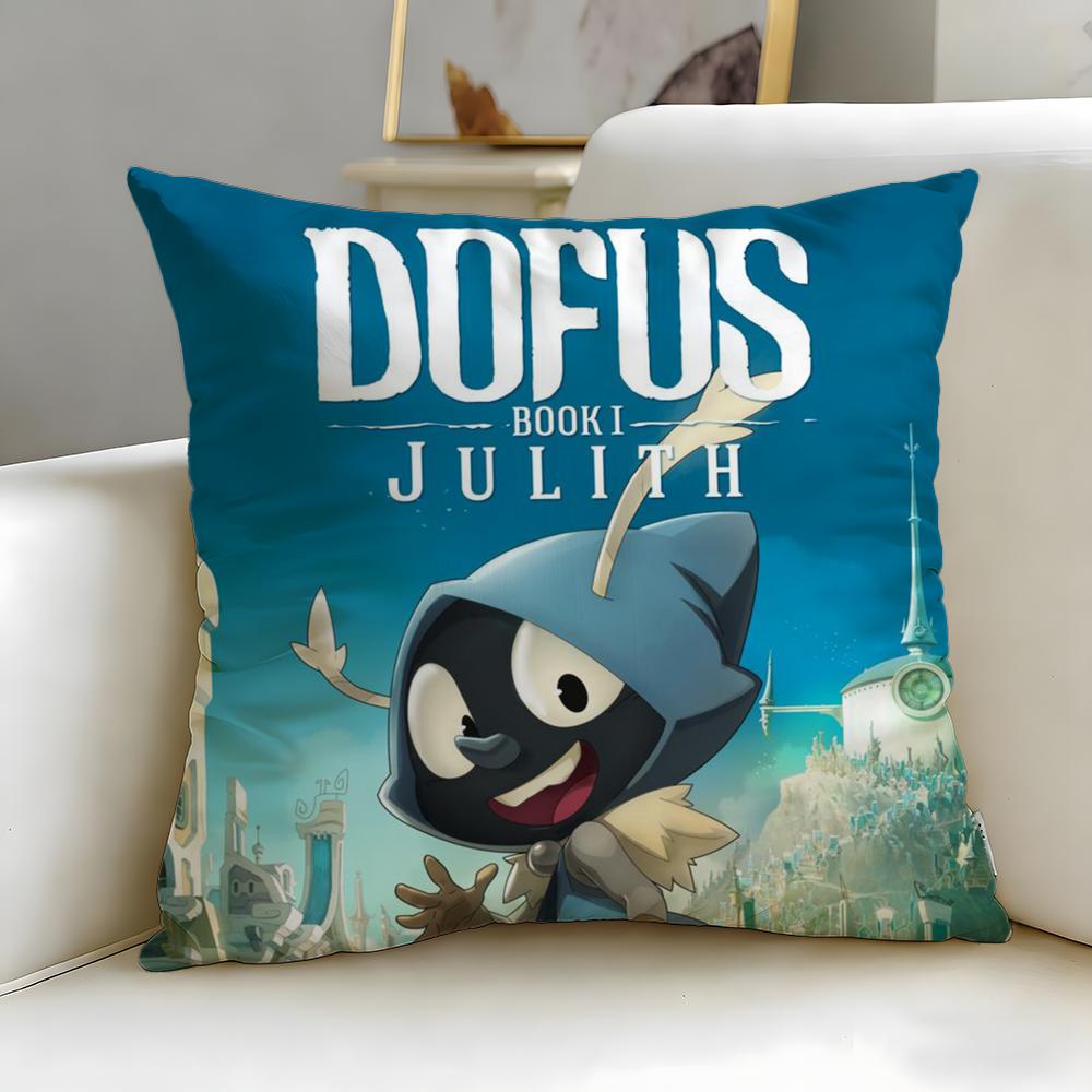 Popular DDofusiou Cushion Cover Stylish Washable Pillow Cover Ideal for Couch Bedroom Car Decoration