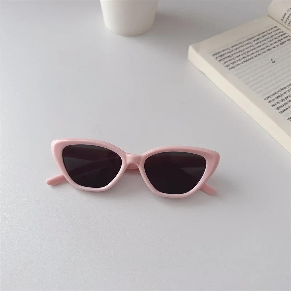 New Vintage Cat Eye Children Sunglasses Vintage Small Frame Sun Glasses For Kid Luxury Brand Design Outdoor Street Eyewear Uv400