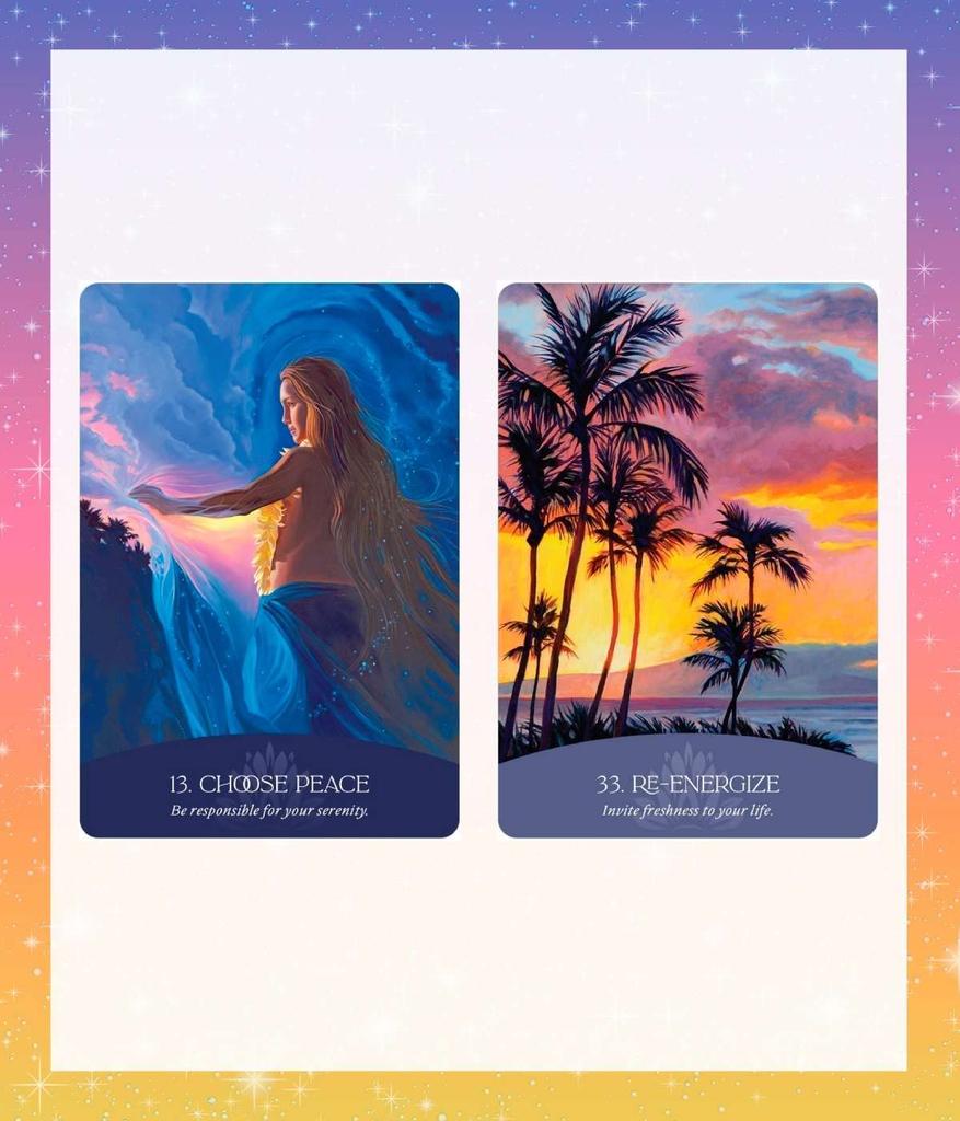 Whispers of Aloha Oracle Cards, Tarot Cards, Fortune Telling, with Japanese Instructions, by lulucouture [Authentic]