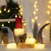 Exquisite Gnome Plush Doll with LED Light for Christmas Party Decor