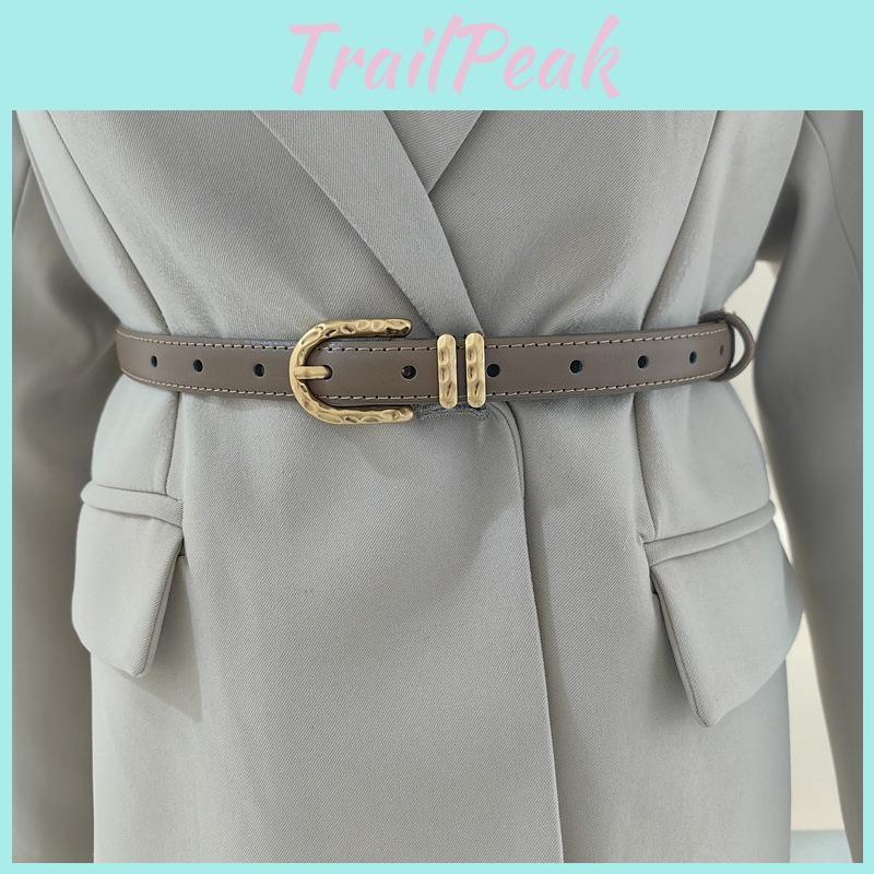 Solid Trendy Color Leather Waist Accessory For Women Casual Looks Fashion Gift