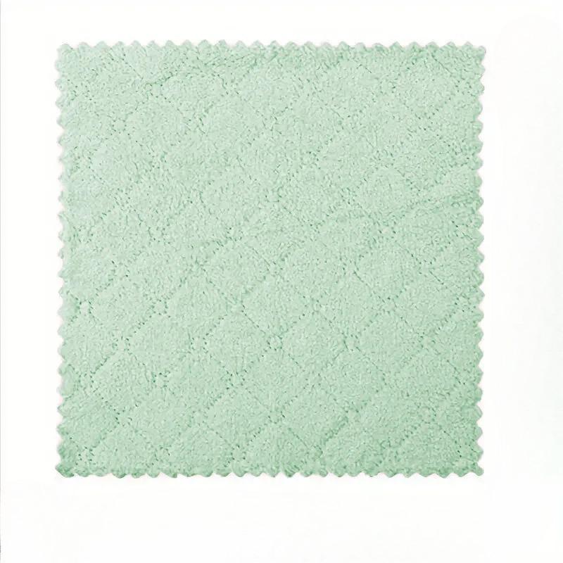 10-Pack Super Absorbent Microfiber Dish Cloths - Non-Stick Quick-Dry Coral Velvet Towels for Kitchen Cleaning & Dish Drying