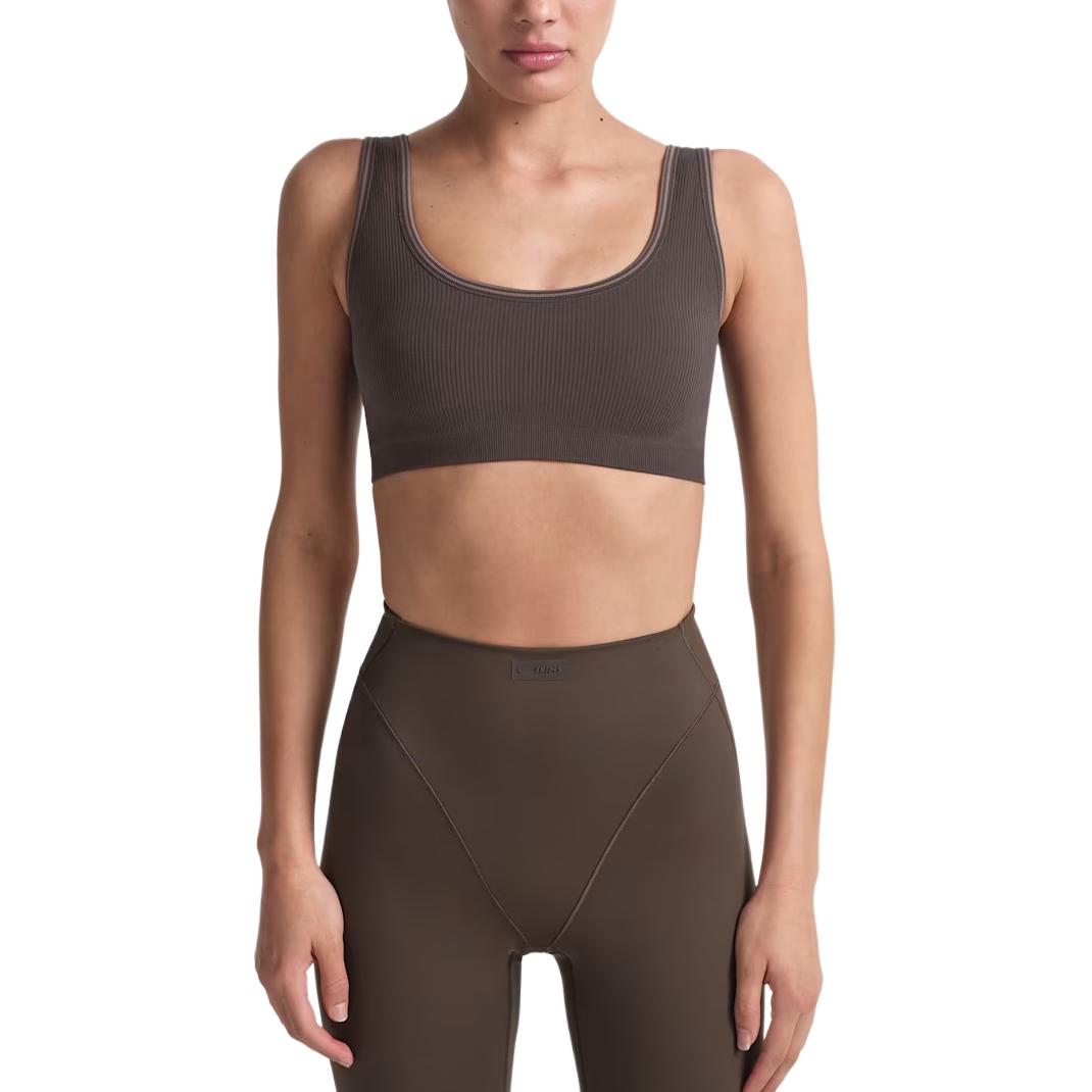 

Nike × SKIMS Ribbed Seamless Soft Lightweight Breathable Sports Bra Women underwear BABRA9713W-PHR M