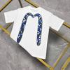 24 Fushen Dharma Buddha Head Stitching Large M Print Cotton Short Sleeve and WoRound Neck Letter T-shirt