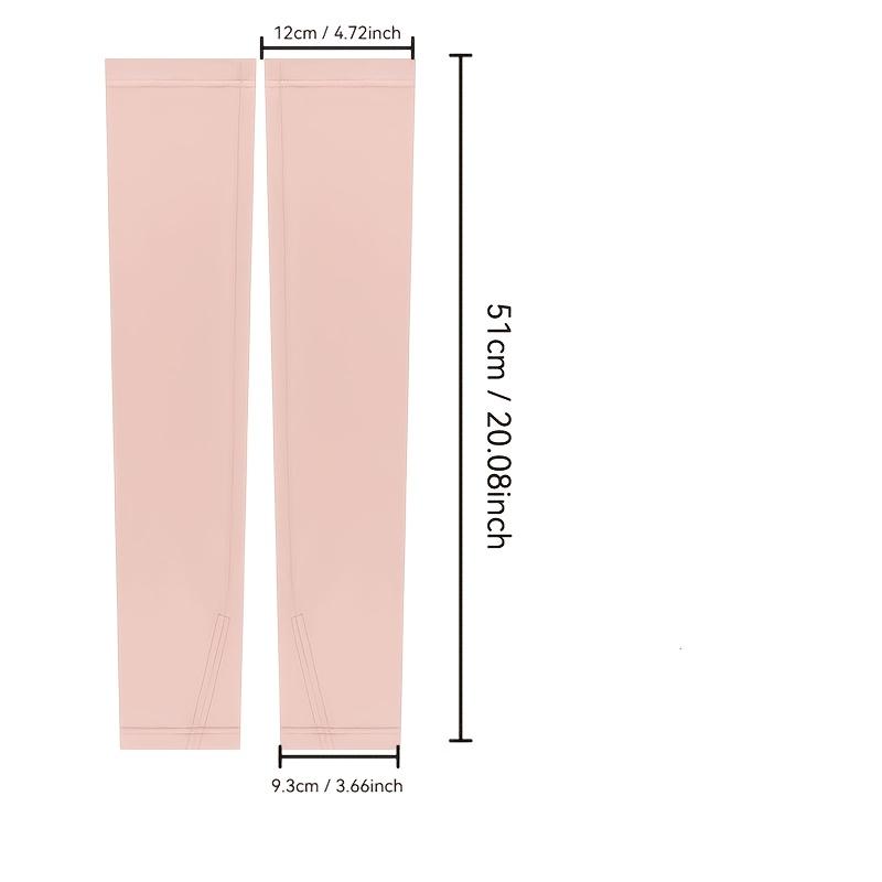 Sun Protection Arm Sleeves Unisex Summer Lightweight Breathable Ice Silk Outdoor Cycling One-Piece Stretch Arm Wrist Sleeves