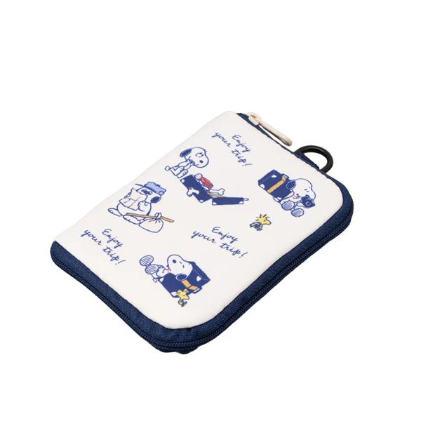 PEANUTS Snoopy Travel Slim Wallet (enjoy your trip) Japan NEW