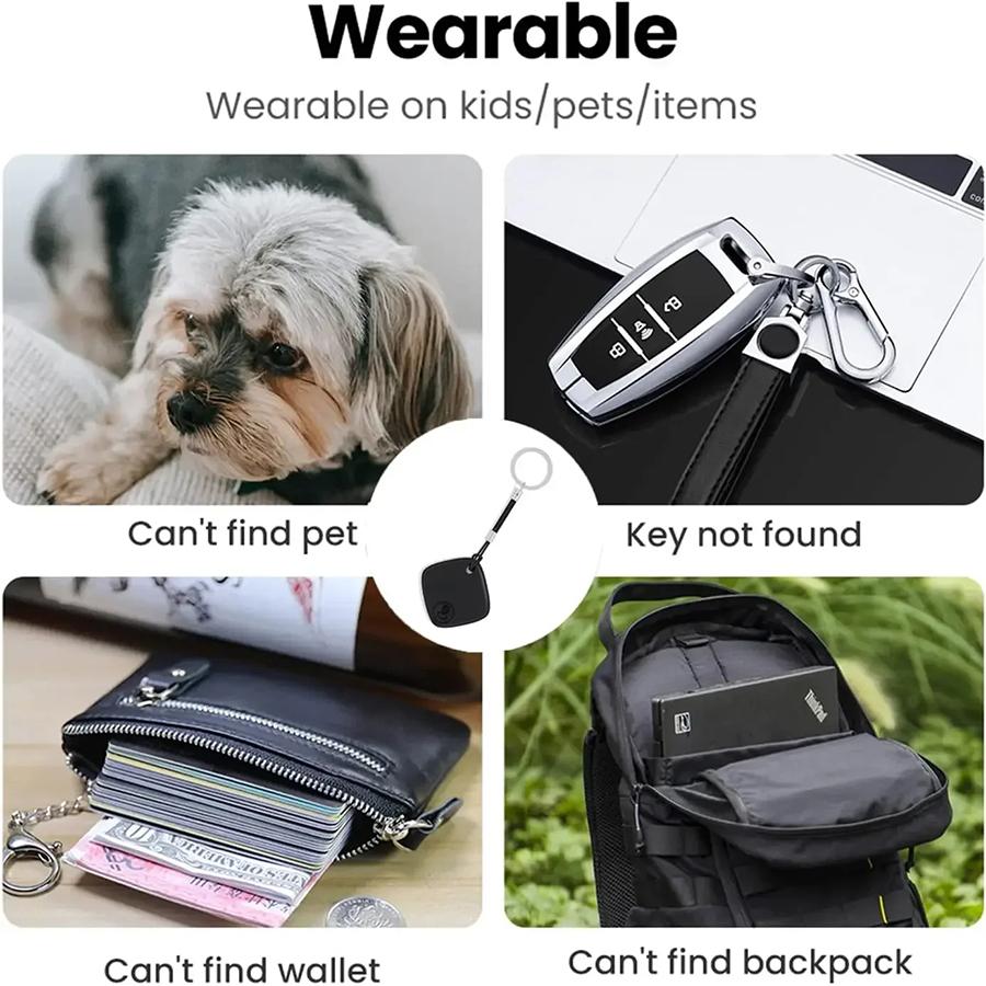 GPS Tracker Smart Tag Bluetooth Anti-Lost Key Finder for iOS Android Find My AirTag Alternative Pets Luggage Cars Global Locator