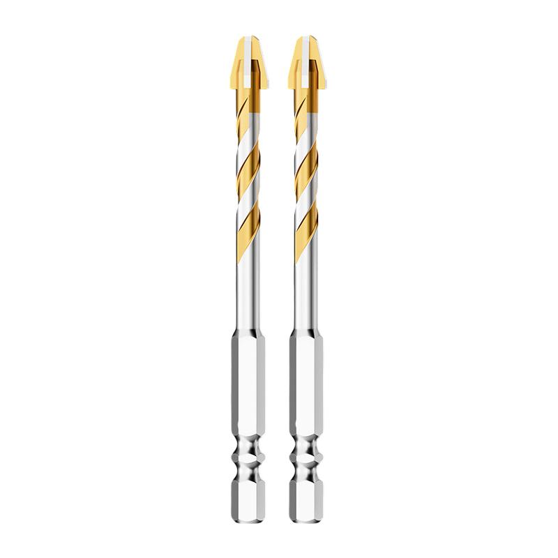 2PCS Alloy Eccentric Drill Bit Set with 9 Blade Design for Concrete and Marble Minimized Vibration for Comfortable Use